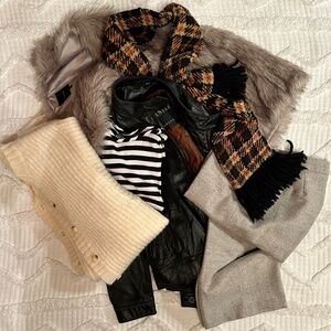 Weekend in Whistler -7 piece outfit, including NWT Louenhide Weekend Bag